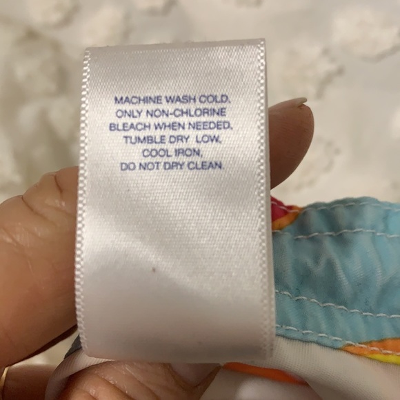 Gap Kids Summer Board Floral white blue orange shorts Size 5 - Picture 7 of 7